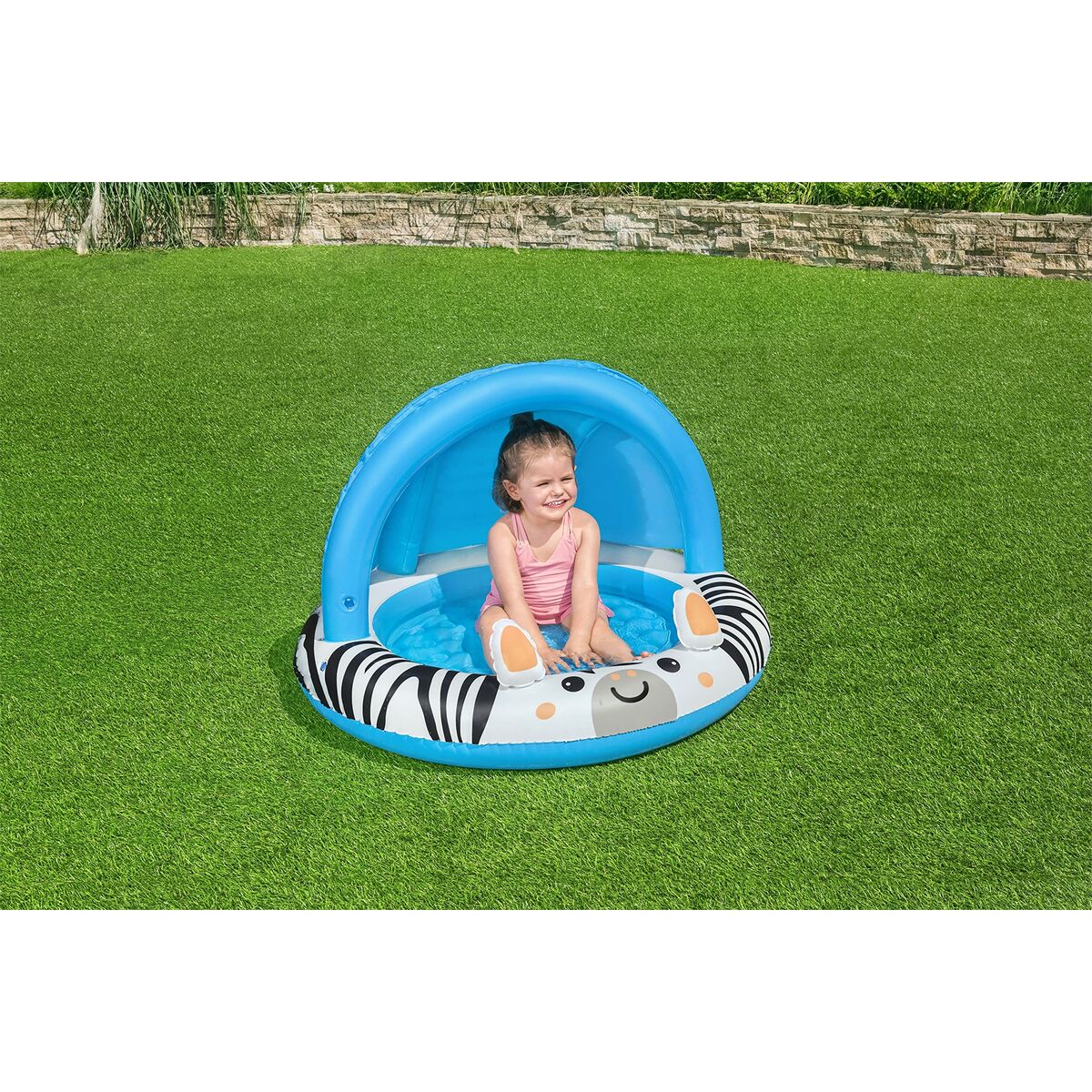 Oppustelig Pool til Børn Bestway Zebra 97 x 66 cm